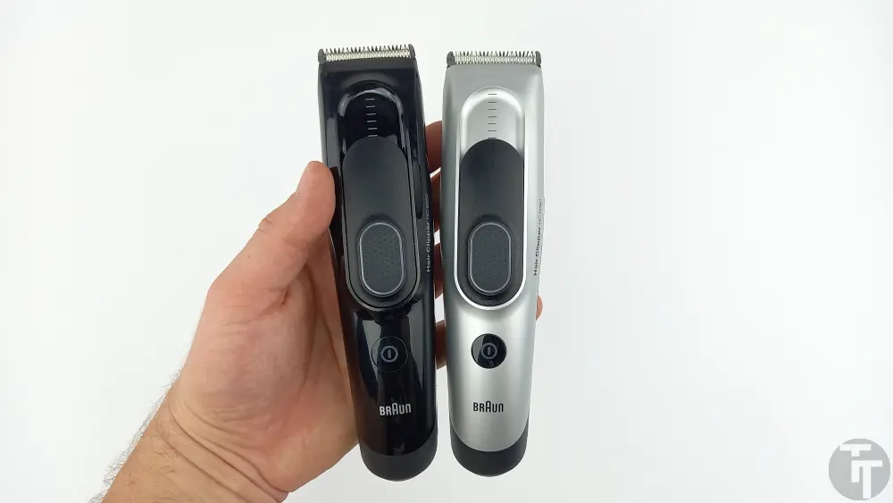 Porównanie rękojeści maszynek do włosów Braun HC5050 i HC5090