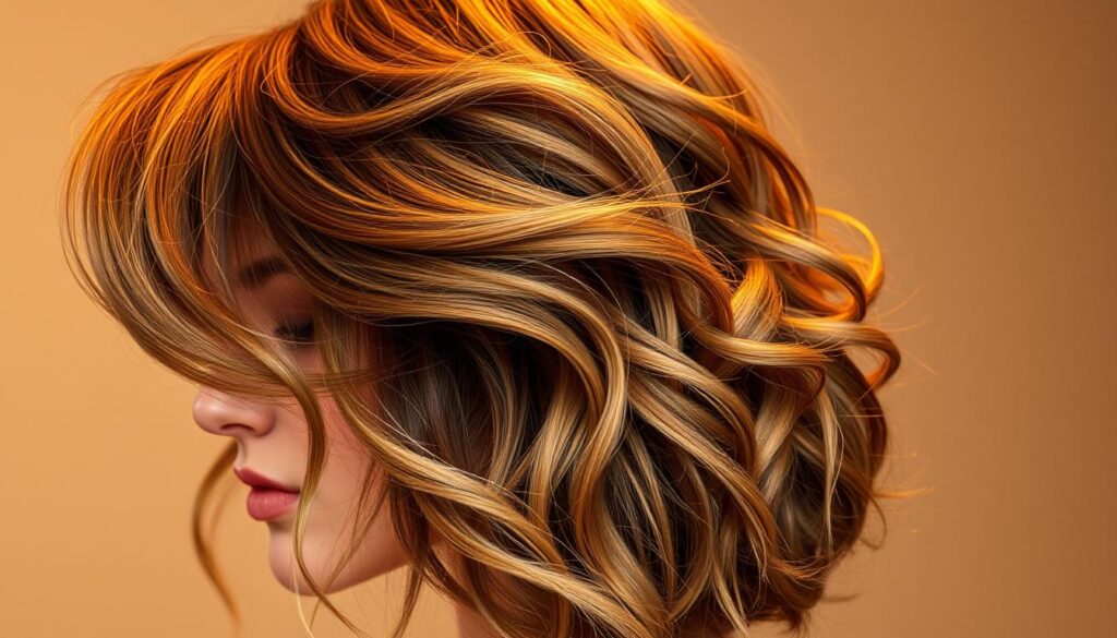 Detailed, voluminous hairstyle with full, bouncy texture and soft waves, perfect for fine or thin hair. Warm, diffused studio lighting flatters the strands, creating a glamorous, dimensional look. The style is styled with gentle volume at the crown, flowing layers, and subtle movement throughout. Fashionable, high-quality hair products are used to add body and shine without weighing down the delicate tresses. The overall effect is a lush, salon-styled appearance that subtly enhances the natural volume of the hair. Detailed, voluminous hairstyle with full, bouncy texture and soft waves, perfect for fine or thin hair. Warm, diffused studio lighting flatters the strands, creating a glamorous, dimensional look. The style is styled with gentle volume at the crown, flowing layers, and subtle movement throughout. Fashionable, high-quality hair products are used to add body and shine without weighing down the delicate tresses. The overall effect is a lush, salon-styled appearance that subtly enhances the natural volume of the hair.