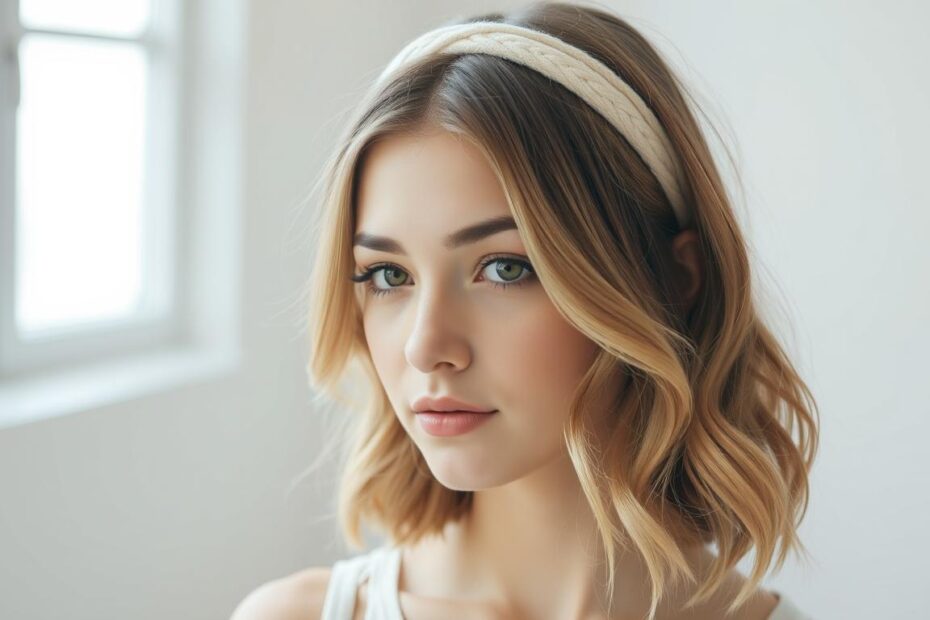 fryzury z opaską na co dzień