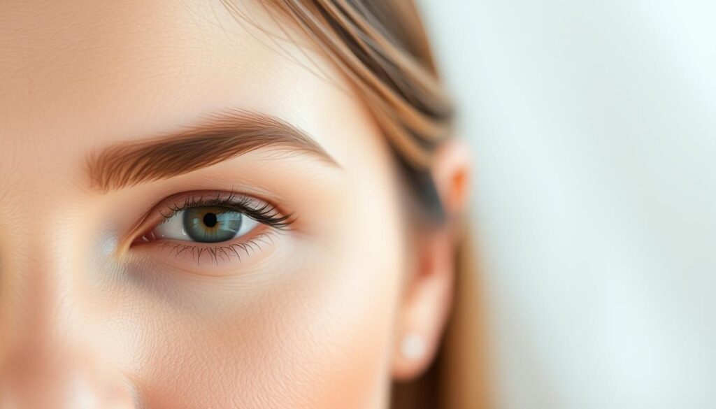 A close-up portrait of a woman's face against a soft, blurred background. Her eyebrows are prominently featured, showcasing the results of a permanent makeup procedure. The lighting is soft and diffused, creating a serene, natural atmosphere. The image conveys a sense of caution and care, highlighting the need to avoid certain behaviors and products to properly maintain the permanent makeup. The focus is on the eyebrows, but the overall composition emphasizes the delicate nature of the skin and the importance of gentle, mindful post-procedure care. A close-up portrait of a woman's face against a soft, blurred background. Her eyebrows are prominently featured, showcasing the results of a permanent makeup procedure. The lighting is soft and diffused, creating a serene, natural atmosphere. The image conveys a sense of caution and care, highlighting the need to avoid certain behaviors and products to properly maintain the permanent makeup. The focus is on the eyebrows, but the overall composition emphasizes the delicate nature of the skin and the importance of gentle, mindful post-procedure care.