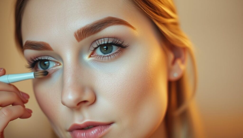 A close-up portrait of a woman's face, with well-groomed eyebrows that have been precisely shaped and defined. The lighting is soft and diffused, creating a warm, inviting atmosphere. The woman's expression is serene and contemplative, as she considers the importance of maintaining her brow shape. The background is slightly blurred, keeping the focus on the detailed, well-tended eyebrows. The image conveys the idea that investing time and care into one's brows can enhance one's overall appearance and self-confidence. A close-up portrait of a woman's face, with well-groomed eyebrows that have been precisely shaped and defined. The lighting is soft and diffused, creating a warm, inviting atmosphere. The woman's expression is serene and contemplative, as she considers the importance of maintaining her brow shape. The background is slightly blurred, keeping the focus on the detailed, well-tended eyebrows. The image conveys the idea that investing time and care into one's brows can enhance one's overall appearance and self-confidence.