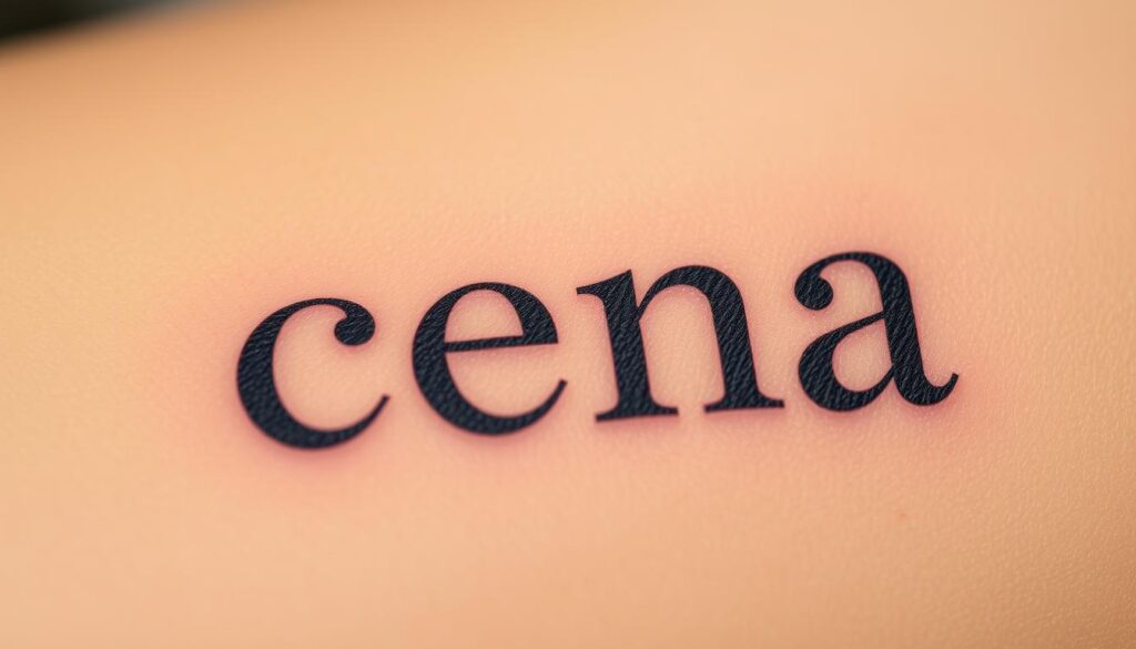 A close-up shot of a detailed tattoo on a person's skin, with the text "cena" (price) prominently displayed in a clean, minimalist font. The tattoo is crisp and well-defined, capturing the intricate linework and subtle shading. The skin tone provides a warm, natural backdrop, with a soft, diffused lighting that accentuates the texture and depth of the tattoo. The composition focuses on the tattoo, filling the frame and leaving little distracting background. The overall mood is one of simplicity, clarity, and a focus on the subject matter, reflecting the informative nature of the article's section. A close-up shot of a detailed tattoo on a person's skin, with the text "cena" (price) prominently displayed in a clean, minimalist font. The tattoo is crisp and well-defined, capturing the intricate linework and subtle shading. The skin tone provides a warm, natural backdrop, with a soft, diffused lighting that accentuates the texture and depth of the tattoo. The composition focuses on the tattoo, filling the frame and leaving little distracting background. The overall mood is one of simplicity, clarity, and a focus on the subject matter, reflecting the informative nature of the article's section.