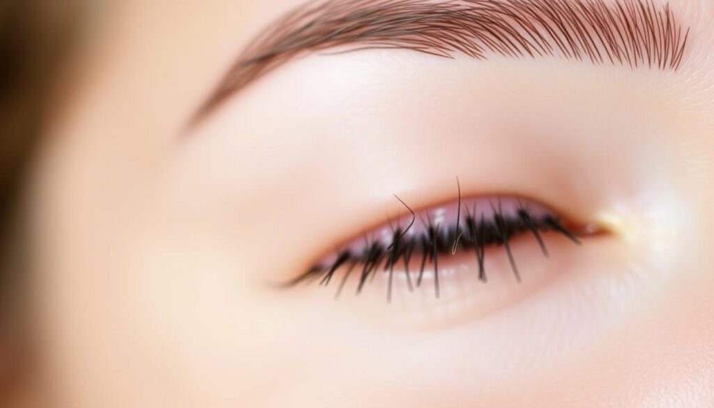 A close-up view of eyebrows during the regeneration process after waxing. The image depicts the gradual growth and filling-in of brow hairs, with the follicles visibly replenishing over time. The lighting is soft and diffused, highlighting the delicate texture of the skin and the emerging brow hairs. The depth of field is shallow, keeping the brow area in sharp focus while blurring the background. The overall mood is one of patience and natural rejuvenation, conveying the time and care required for brows to fully recover from the waxing procedure. A close-up view of eyebrows during the regeneration process after waxing. The image depicts the gradual growth and filling-in of brow hairs, with the follicles visibly replenishing over time. The lighting is soft and diffused, highlighting the delicate texture of the skin and the emerging brow hairs. The depth of field is shallow, keeping the brow area in sharp focus while blurring the background. The overall mood is one of patience and natural rejuvenation, conveying the time and care required for brows to fully recover from the waxing procedure.