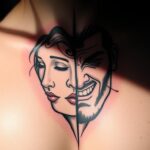 Tatuaż dwie twarze znaczenie – podwójna natura i ukryte emocje Tatuaż dwie twarze znaczenie