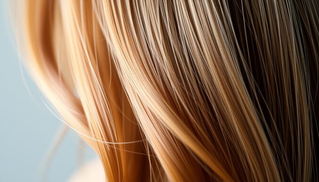 A close-up shot of a person's hair, showcasing the effects of botox treatment. The hair appears smooth, shiny, and vibrant, with a healthy, glossy sheen. The lighting is soft and diffused, highlighting the texture and volume of the hair. In the foreground, several strands of hair are gently falling, creating a sense of movement and flow. The middle ground features a blurred background, allowing the focus to remain on the hair. The overall mood is one of refinement and elegance, conveying the potential benefits of the botox treatment on hair. A close-up shot of a person's hair, showcasing the effects of botox treatment. The hair appears smooth, shiny, and vibrant, with a healthy, glossy sheen. The lighting is soft and diffused, highlighting the texture and volume of the hair. In the foreground, several strands of hair are gently falling, creating a sense of movement and flow. The middle ground features a blurred background, allowing the focus to remain on the hair. The overall mood is one of refinement and elegance, conveying the potential benefits of the botox treatment on hair.