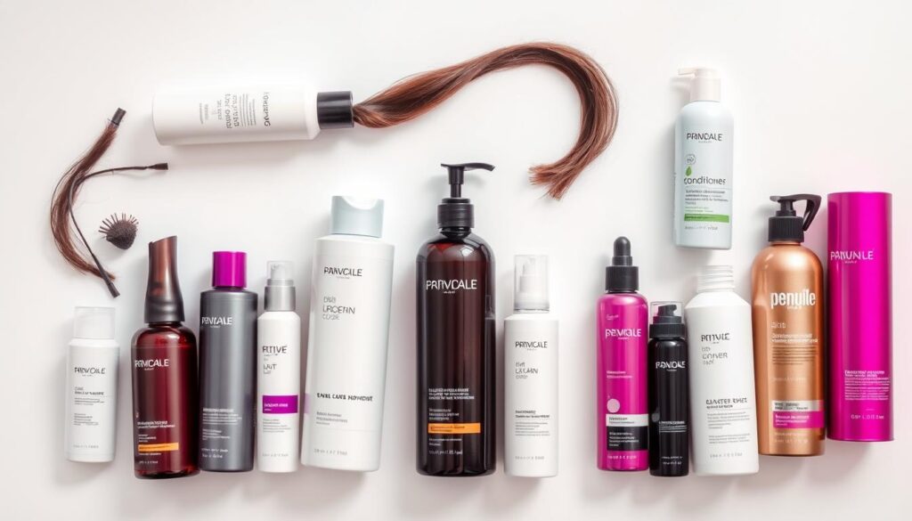 A still life arrangement showcasing the best products for volumizing hair. Arranged on a clean, white background, the scene features a selection of hair care items in various sizes and shapes - shampoos, conditioners, leave-in treatments, and styling mousses. The lighting is soft and diffused, highlighting the textures and colors of the products. The composition has a balanced, harmonious layout, drawing the viewer's eye to the center of the frame. The mood is one of sophistication and simplicity, conveying the effectiveness and quality of the featured hair care solutions. The angle is slightly elevated to provide an overview of the arrangement, emphasizing the curated selection of "najlepsze produkty do zwiększenia objętości włosów". A still life arrangement showcasing the best products for volumizing hair. Arranged on a clean, white background, the scene features a selection of hair care items in various sizes and shapes - shampoos, conditioners, leave-in treatments, and styling mousses. The lighting is soft and diffused, highlighting the textures and colors of the products. The composition has a balanced, harmonious layout, drawing the viewer's eye to the center of the frame. The mood is one of sophistication and simplicity, conveying the effectiveness and quality of the featured hair care solutions. The angle is slightly elevated to provide an overview of the arrangement, emphasizing the curated selection of "najlepsze produkty do zwiększenia objętości włosów".