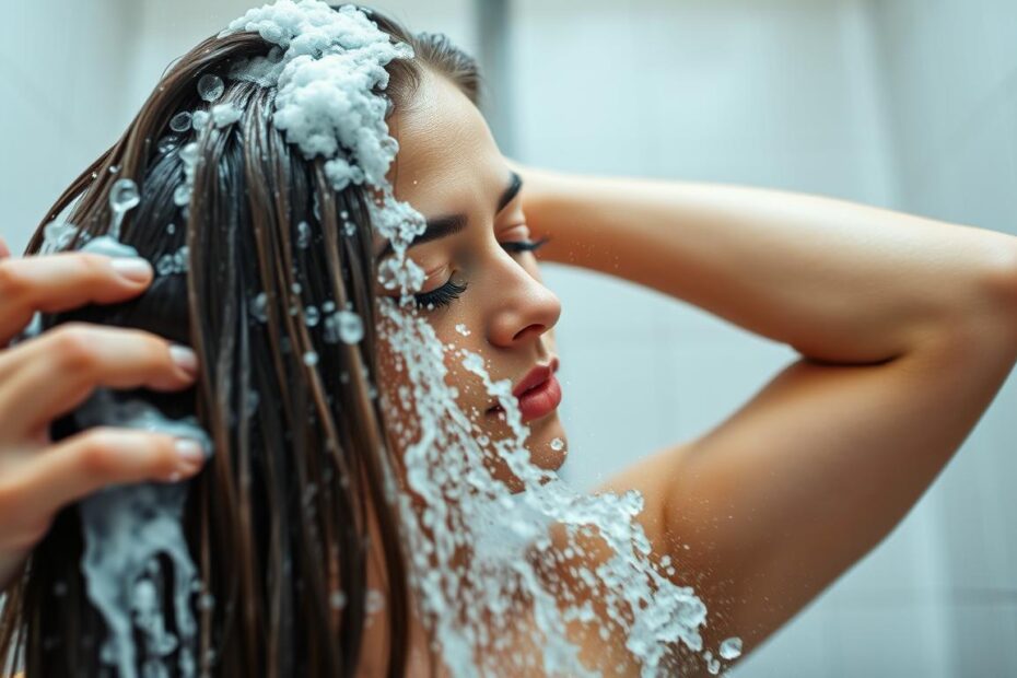 Czym zmyć olej z włosów