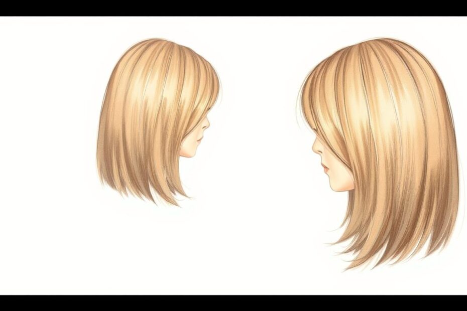 Jak cieniować włosy rysunek